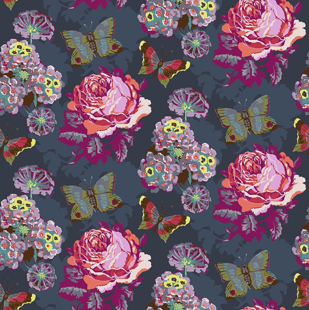 Baumwolle Patchwork - Anna Maria Horner - Love Always - Charcoal